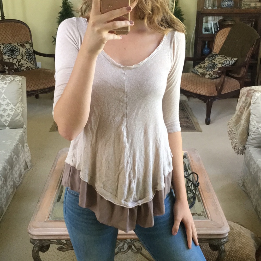 Urban Outfitters blush-colored blouse